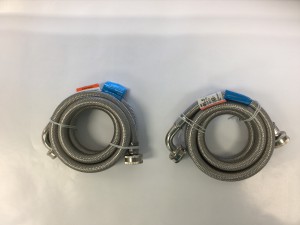 Washer Inlet Hoses Stainless Steel Braided – 5ft 90 degree